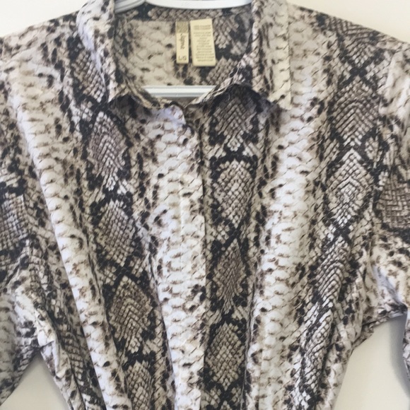 Ladies maxi ,long sleeve,snake print dress by Japna  large - Picture 7 of 14